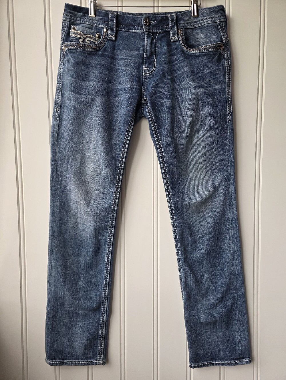 Rock Revival Kailyn Denim Straight Leg Jeans Size 32X32
